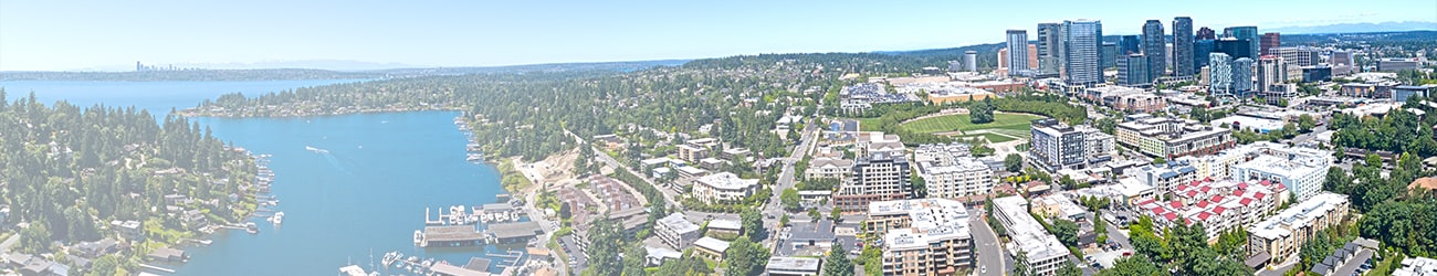Bellevue Washington Skyline Aerial Panorama